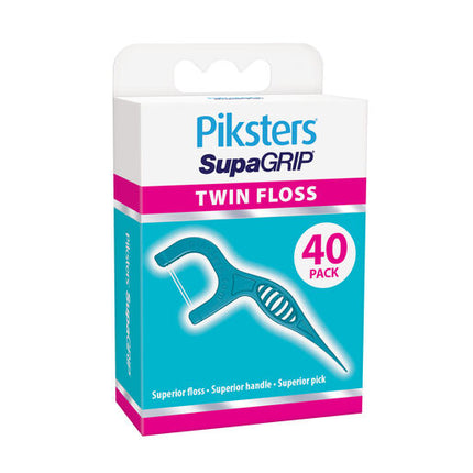 Piksters SupaGRIP Floss Picks Twin 40pk
