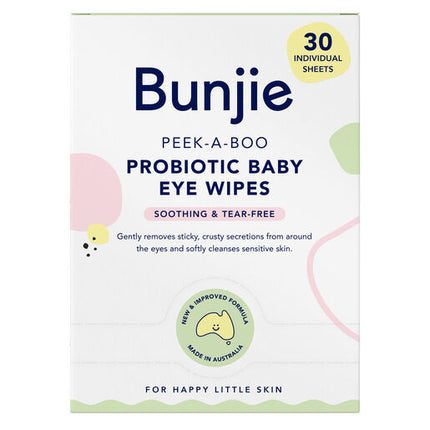 Bunjie Probiotic Baby Eye Wipes 30 Pack