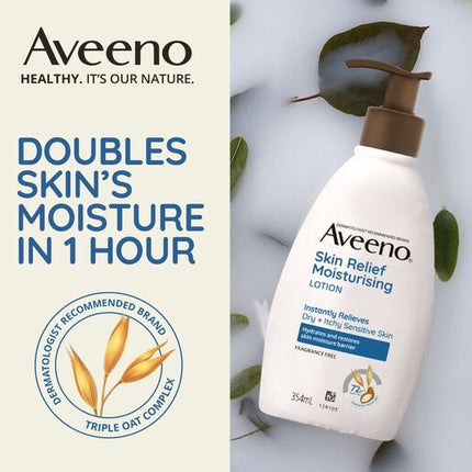 Aveeno Skin Relief Fragrance Free Moisturising Body Lotion 354mL