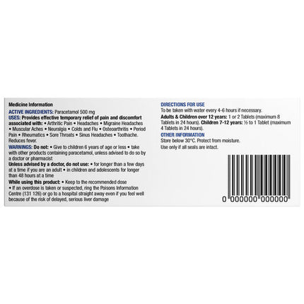 Chemists' Own Paracetamol Tablets 500mg 16