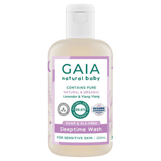 Gaia Natural Baby Sleeptime Bath Wash 250mL