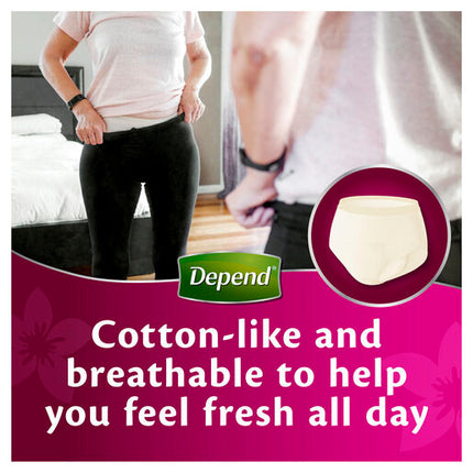 Depend Women Real Fit Underwear Super Medium 8 Pack