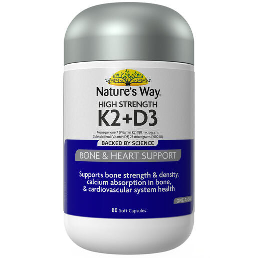 Nature's Way High Strength K2+D3 80s