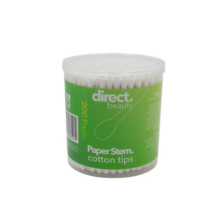Direct Beauty Paper Stem Cotton Tips 200 Pack