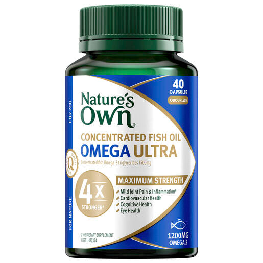 Nature's Own Concentrated Omega Ultra Hi Stgth 40 Capsules