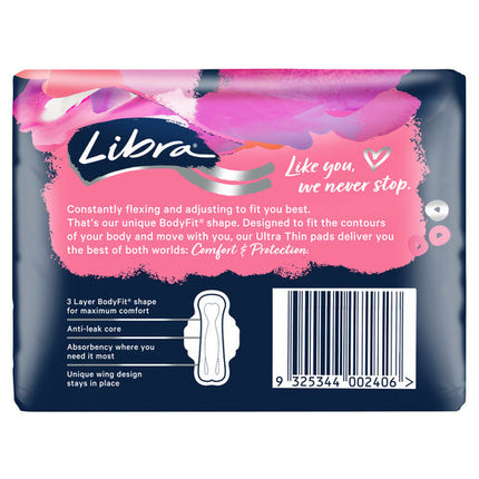 Libra Ultra Thins Pad Super Wing 18pk