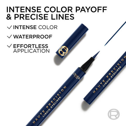 L'Oreal Haute Precision Felt-Tip Eyeliner Bleu Suede