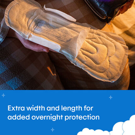U By Kotex Overnight Extra Maxi Pads 10 Pack