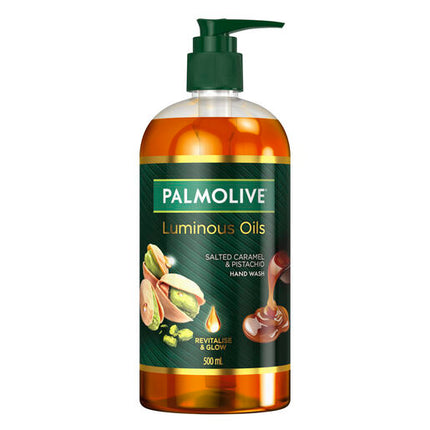 Palmolive Luminous Oils Hand Wash, Salted Caramel & Pistachio 500mL Pump
