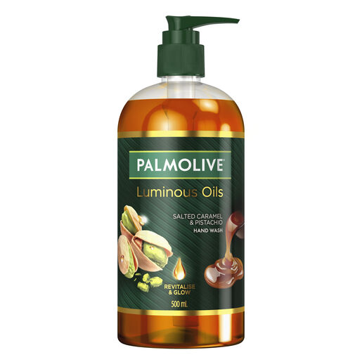 Palmolive Luminous Oils Hand Wash, Salted Caramel & Pistachio 500mL Pump
