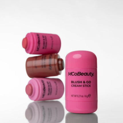 MCoBeauty Blush And Go Cream Stick Hot Pink 6g