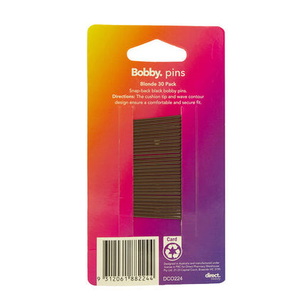 Direct Beauty Bobby Pins Brown 30 Pack