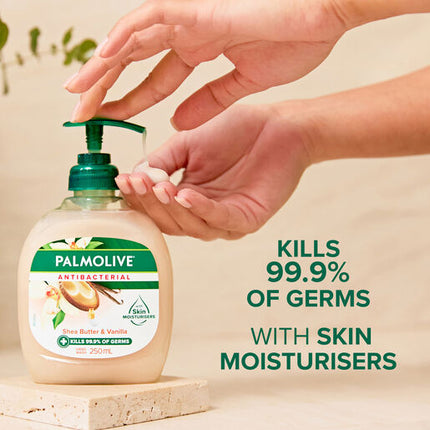 Palmolive Moisturising Antibacterial Liquid Hand Wash Shea Butter & Vanilla 250mL Pump