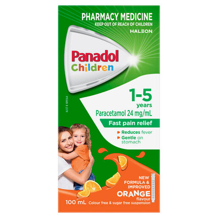Panadol Children 1-5 Years Orange 100mL