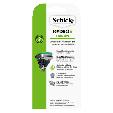 Schick Hydro 5 Sense Sensitive Razor Handle + 1 Refill