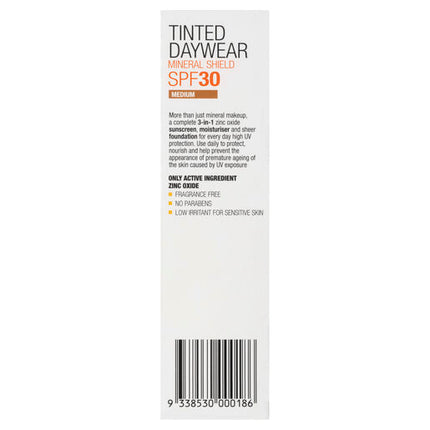 Invisible Zinc Tinted Daywear Mineral Shield SPF 30 Medium 50g