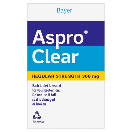 Aspro Clear Pain Relief 300mg 60 Soluble Tablets