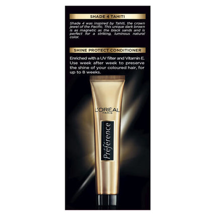 L'Oréal Paris Préférence Permanent Hair Colour - 4 Tahiti (Brown)