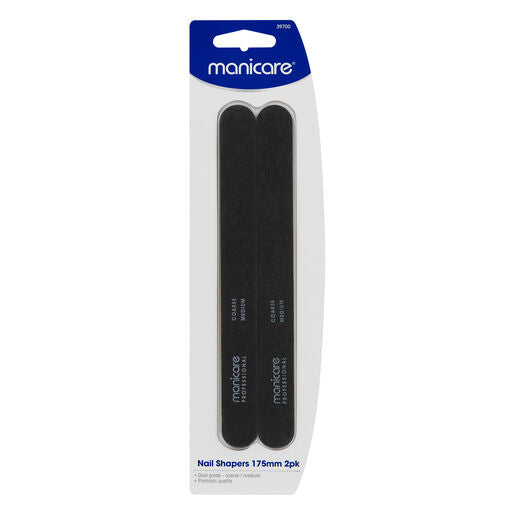Manicare Coarse/Medium Nail Shapers 175mm 2 Pack