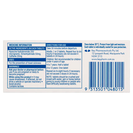 TravaCalm Original 10 Tablets