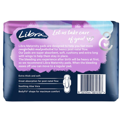 Libra Maternity Pads Extra Long with Wings 10 Pack
