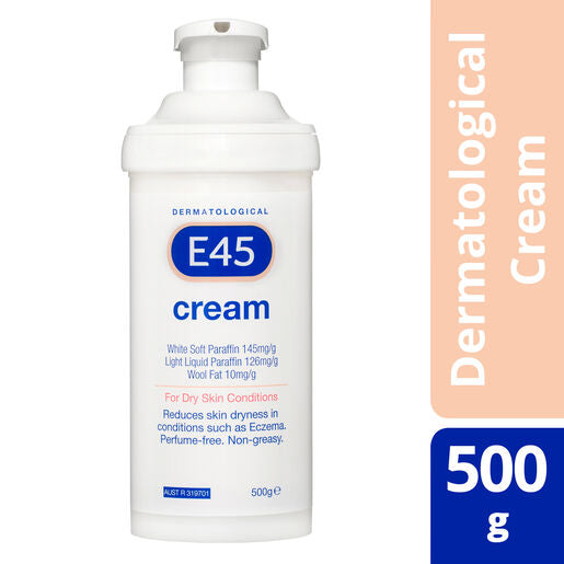 E45 Dermatological Cream Pump 500G