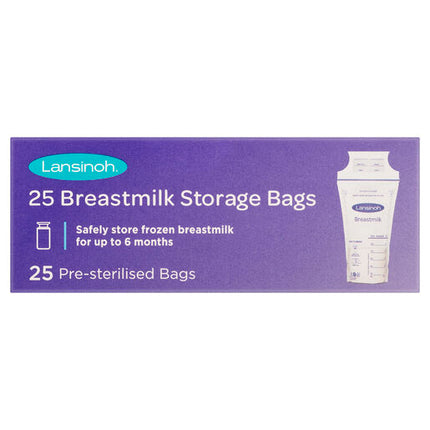Lansinoh Breast Milk Storage Bags 25 Pack