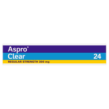 Aspro Clear Pain Relief 300mg 24 Tablets