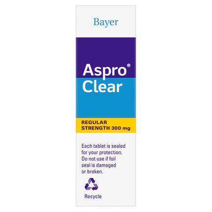 Aspro Clear Pain Relief 300mg 24 Tablets