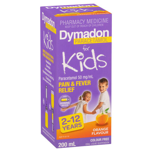 Dymadon for Kids Orange 2 years - 12 years 200mL