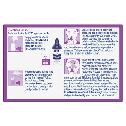 Fess Sinu-Cleanse Deep Cleansing Wash 25 Sachets
