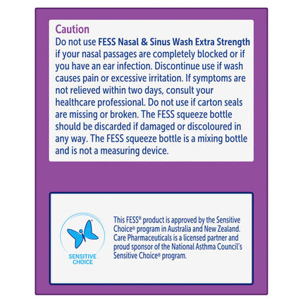Fess Sinu-Cleanse Deep Cleansing Wash 25 Sachets