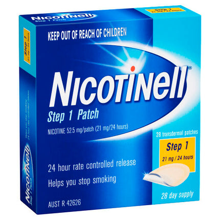 Nicotinell Step 1 Patch 21mg 24 Hours 28 Day Supply