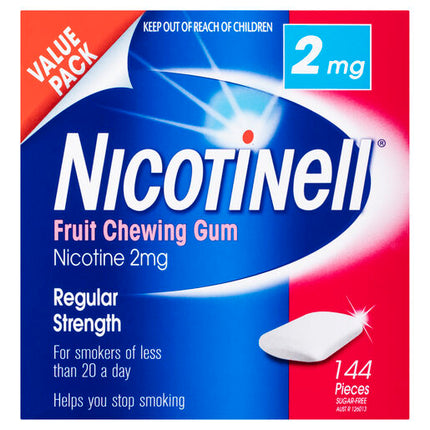 Nicotinell Gum Fruit 2mg 144 Pack