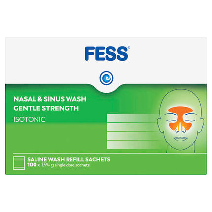 Fess Sinu-Cleanse Gentle Cleansing Wash Kit Refills 100 x 1.94g