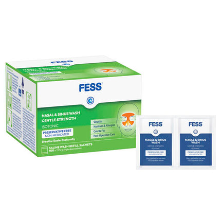 Fess Sinu-Cleanse Gentle Cleansing Wash Kit Refills 100 x 1.94g