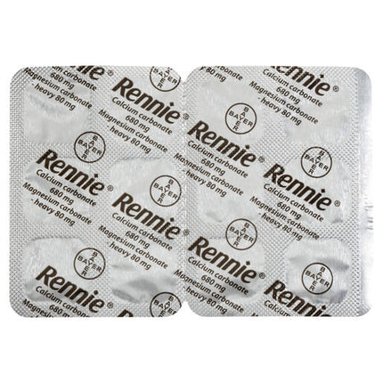 Rennie Indigestion & Heartburn Relief Chewable Tablets 96 Pack