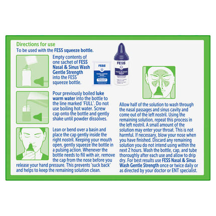 Fess Sinu-Cleanse Gentle Cleansing Wash Kit Refills 100 x 1.94g