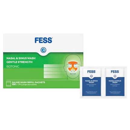 Fess Sinu-Cleanse Gentle Cleansing Wash Kit Refills 100 x 1.94g