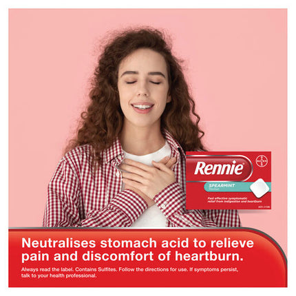Rennie Indigestion & Heartburn Relief Chewable Tablets 96 Pack