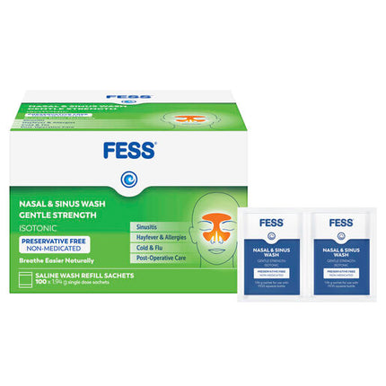 Fess Sinu-Cleanse Gentle Cleansing Wash Kit Refills 100 x 1.94g
