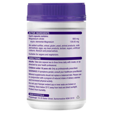 Henry Blooms Tri-Magnesium Citrate 900Mg Bulk Pack 150 Vegetarian Capsules
