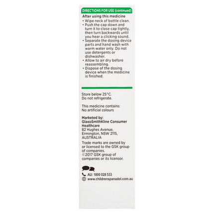 Panadol Children 1 Month-1 Year Baby Drops with Dosing Device 20 mL