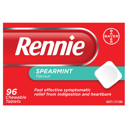 Rennie Indigestion & Heartburn Relief Chewable Tablets 96 Pack