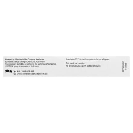 Panadol Children 3+ Years Chewable, Cherry Flavour, 24 Tablets
