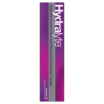 Hydralyte Effervescent Electrolyte Tablets Apple Blackcurrant 20 Tablets
