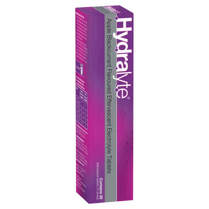 Hydralyte Effervescent Electrolyte Tablets Apple Blackcurrant 20 Tablets