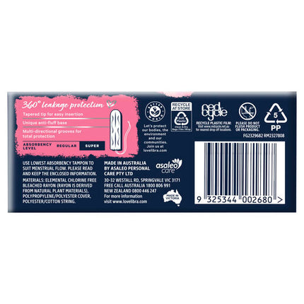 Libra Body Fit Super Tampons 16 Pack