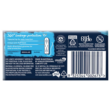 Libra Body Fit Regular Tampons 32 Pack