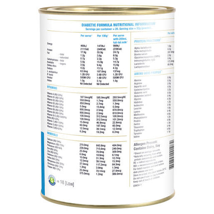 IsoWhey Diabetic Formula Vanilla 640g